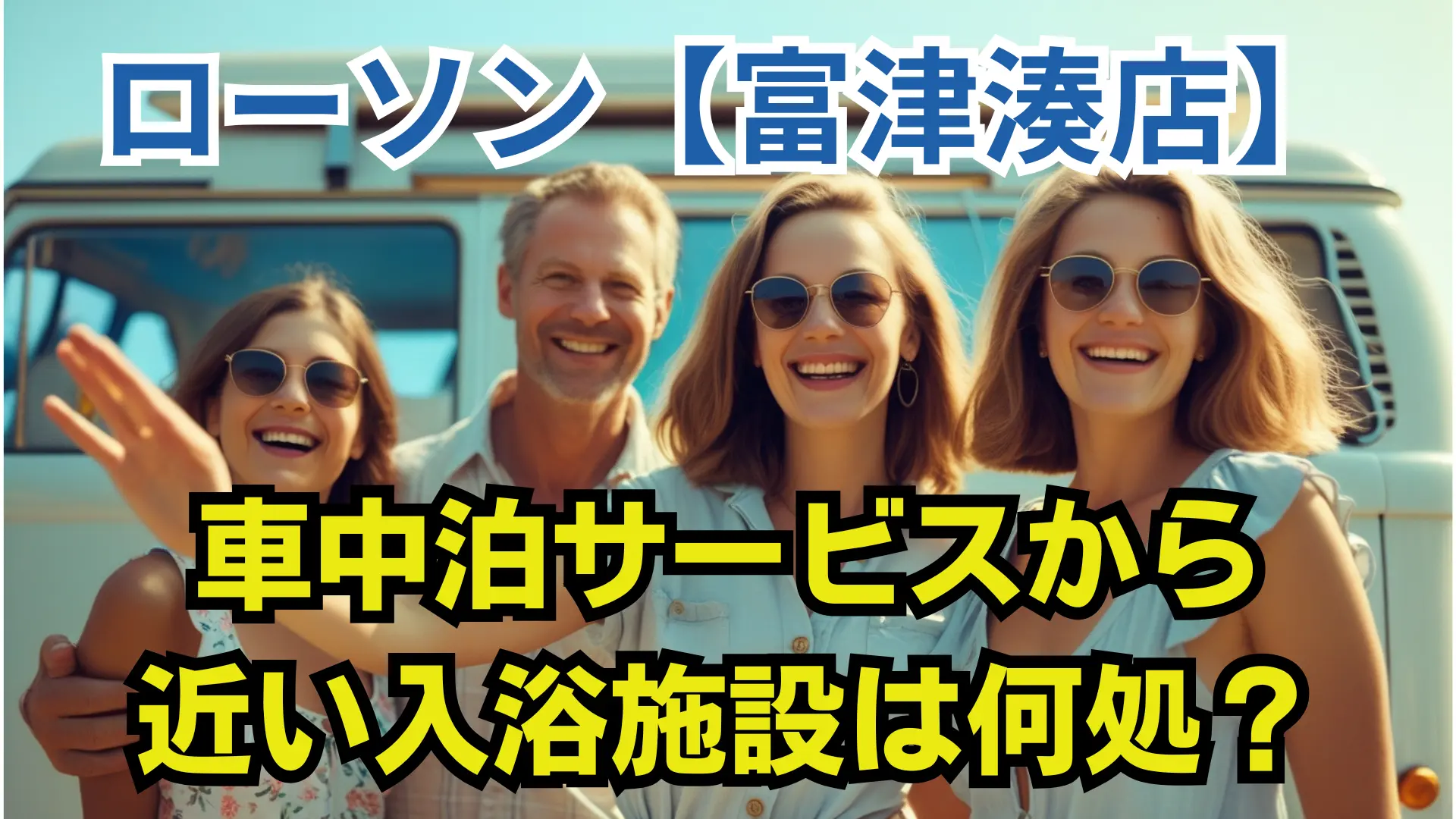 ローソン富津湊店車中泊サービスから近い入浴施設は何処？
